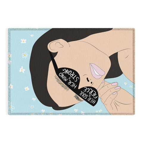 The Optimist Fierce Brave And Strong Outdoor Rug