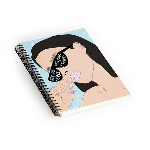 The Optimist Fierce Brave And Strong Spiral Notebook