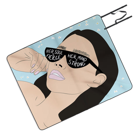 The Optimist Fierce Brave And Strong Picnic Blanket