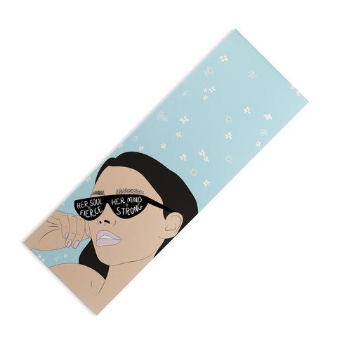 The Optimist Fierce Brave And Strong Yoga Mat