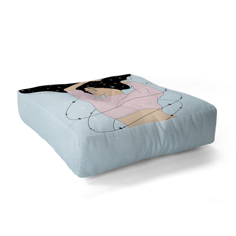 The Optimist Fight Your Storm Floor Pillow Square