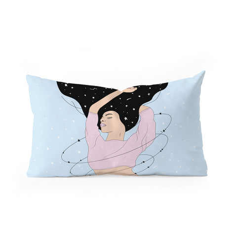 The Optimist Fight Your Storm Oblong Throw Pillow