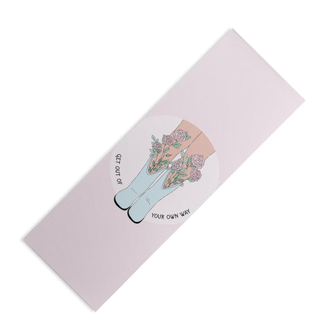 The Optimist Get Out Of Your Own Way Quote Yoga Mat