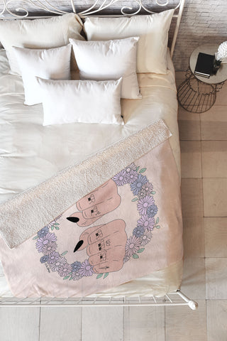 The Optimist Girl Power 2018 Fleece Throw Blanket