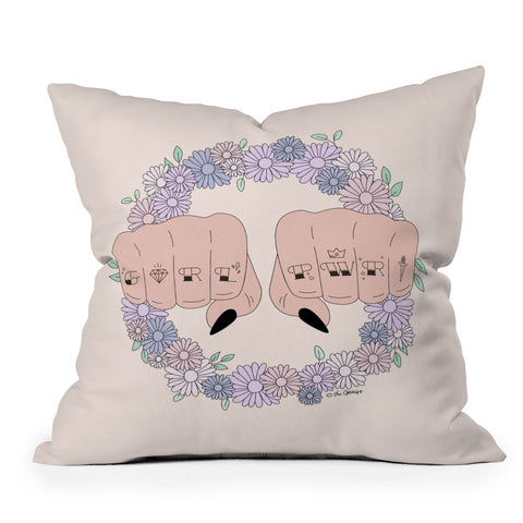 The Optimist Girl Power 2018 Throw Pillow