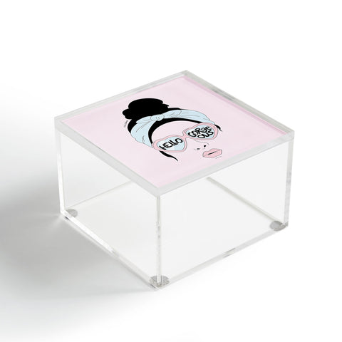 The Optimist Hello Gorgeous in Pink Acrylic Box