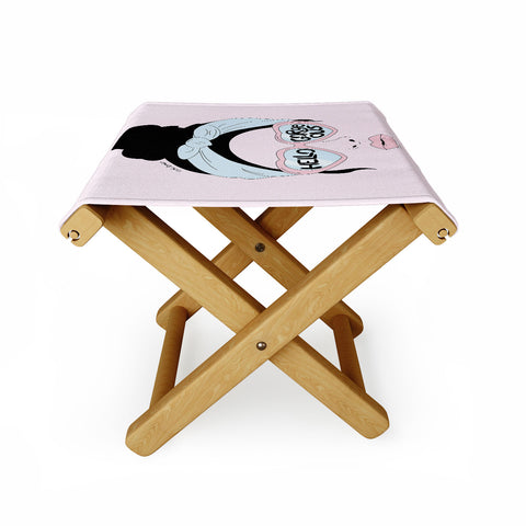 The Optimist Hello Gorgeous in Pink Folding Stool
