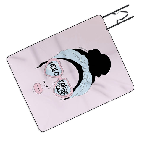 The Optimist Hello Gorgeous in Pink Picnic Blanket