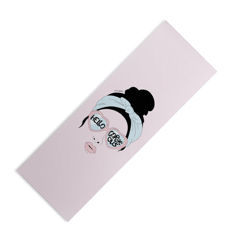 The Optimist Hello Gorgeous in Pink Yoga Mat