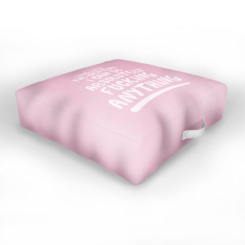 The Optimist I Can Do Anything Outdoor Floor Cushion