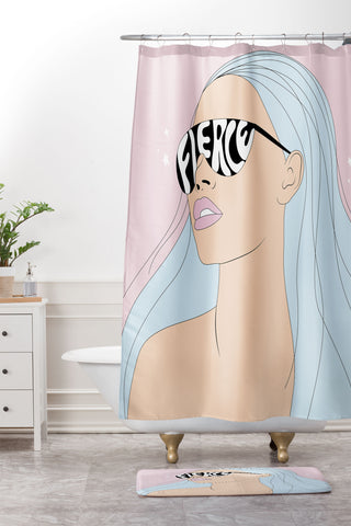 The Optimist I Can See the Future Shower Curtain And Mat