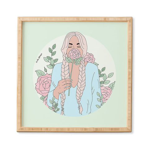 The Optimist Just Stop And Smell The Roses Framed Wall Art