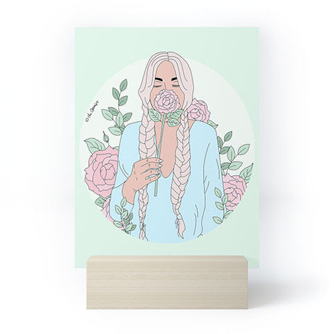 The Optimist Just Stop And Smell The Roses Mini Art Print