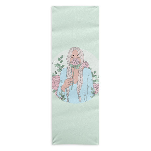 The Optimist Just Stop And Smell The Roses Yoga Towel