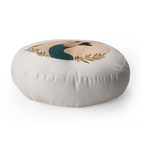 The Optimist Keep On Breathing Floor Pillow Round