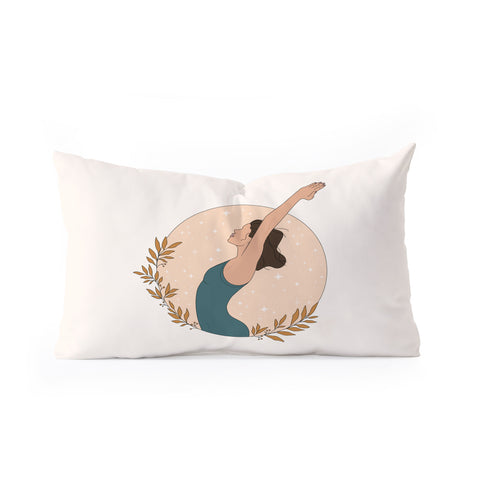 The Optimist Keep On Breathing Oblong Throw Pillow