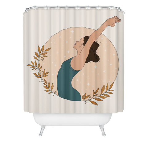The Optimist Keep On Breathing Shower Curtain