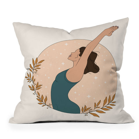 The Optimist Keep On Breathing Throw Pillow