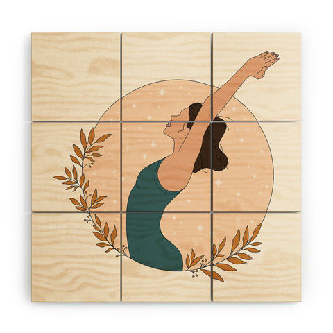 The Optimist Keep On Breathing Wood Wall Mural