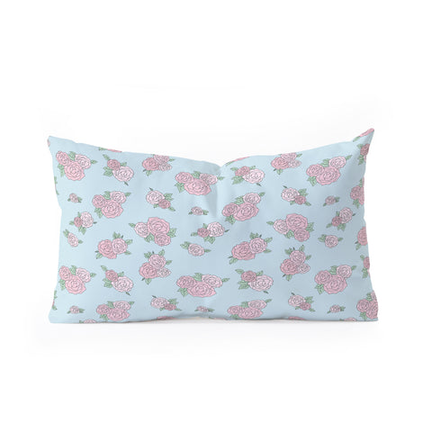 The Optimist La Vie En Rose La Vie En Rose Oblong Throw Pillow