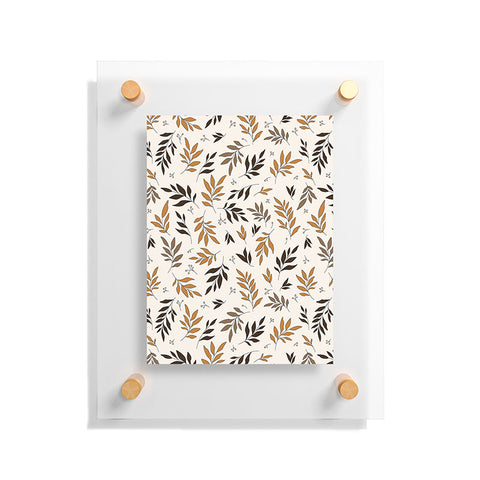 The Optimist Leaves Of Change Pattern Floating Acrylic Print