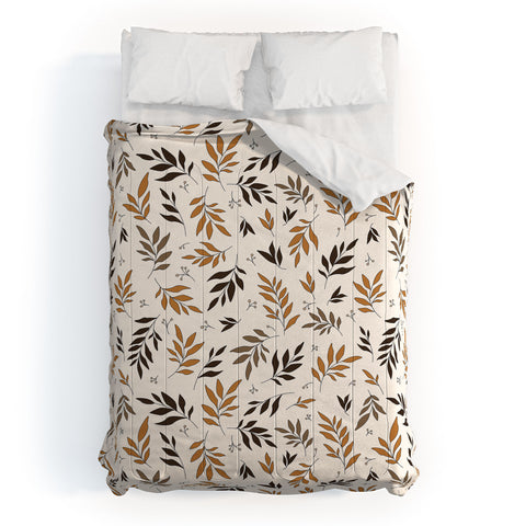 The Optimist Leaves Of Change Pattern Comforter