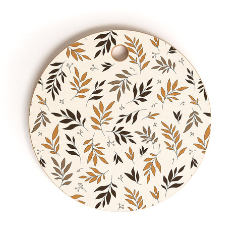 The Optimist Leaves Of Change Pattern Cutting Board Round
