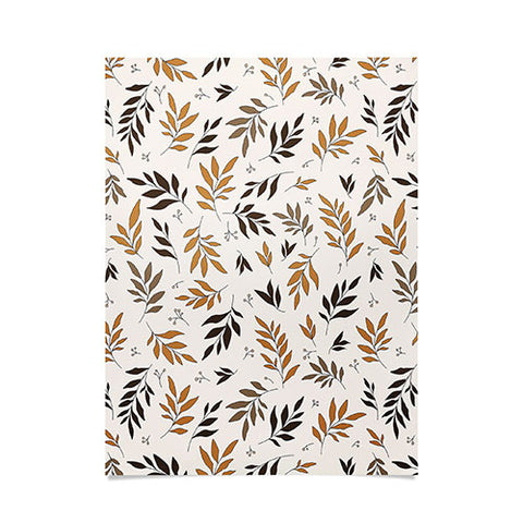 The Optimist Leaves Of Change Pattern Poster