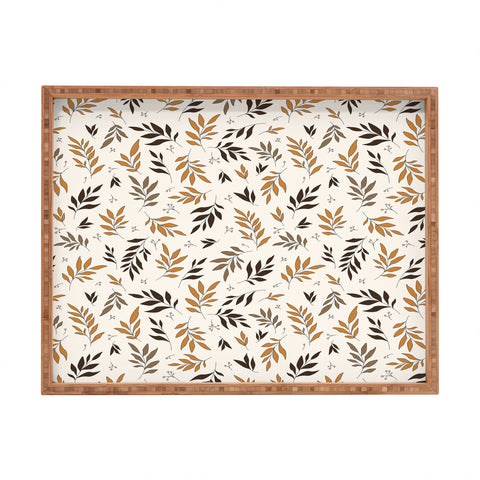 The Optimist Leaves Of Change Pattern Rectangular Tray