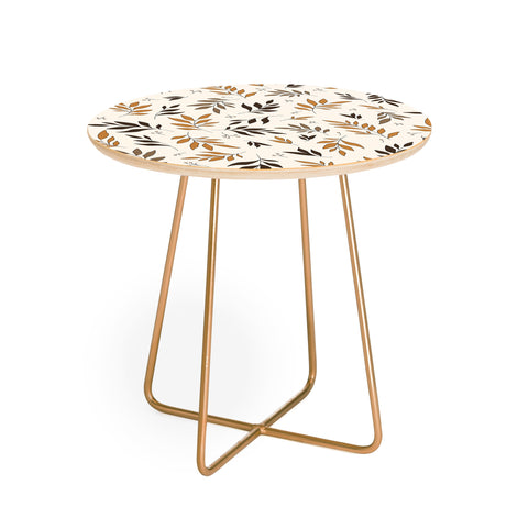 The Optimist Leaves Of Change Pattern Round Side Table