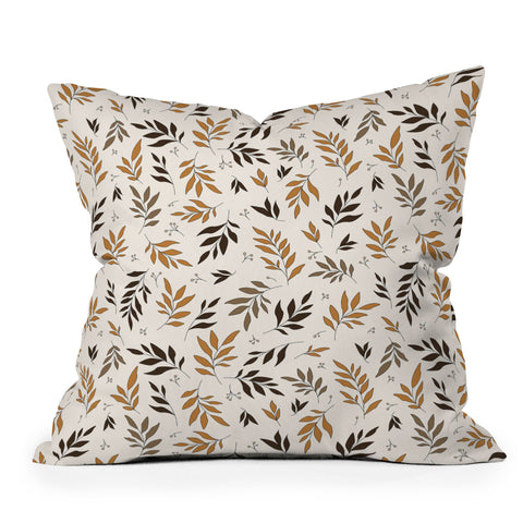 The Optimist Leaves Of Change Pattern Throw Pillow