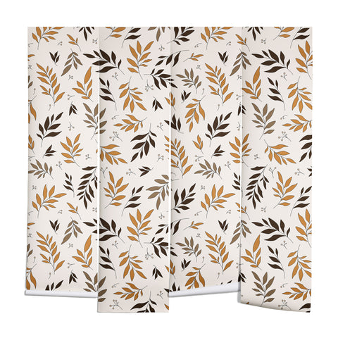 The Optimist Leaves Of Change Pattern Wall Mural