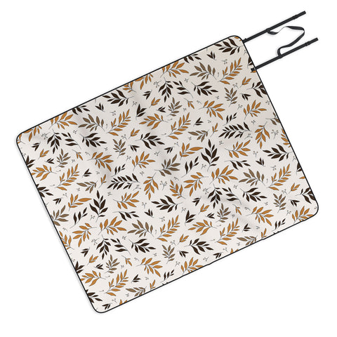 The Optimist Leaves Of Change Pattern Picnic Blanket