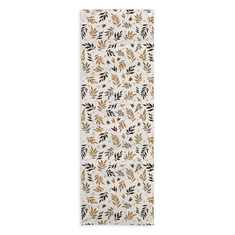 The Optimist Leaves Of Change Pattern Yoga Towel