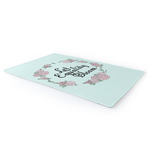 The Optimist Let Equality Bloom Typography Area Rug