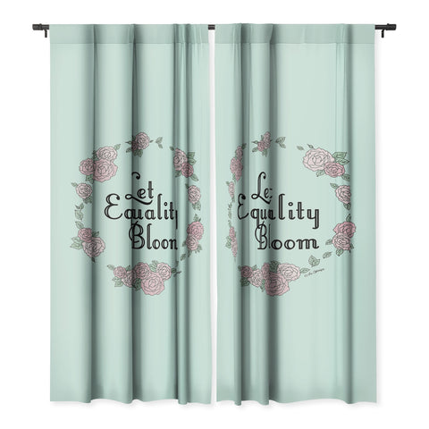 The Optimist Let Equality Bloom Typography Blackout Non Repeat