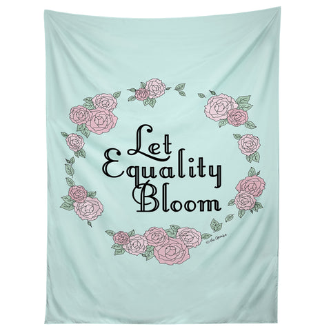 The Optimist Let Equality Bloom Typography Tapestry