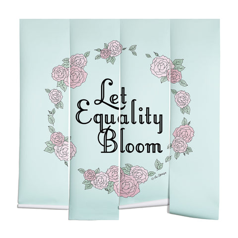 The Optimist Let Equality Bloom Typography Wall Mural