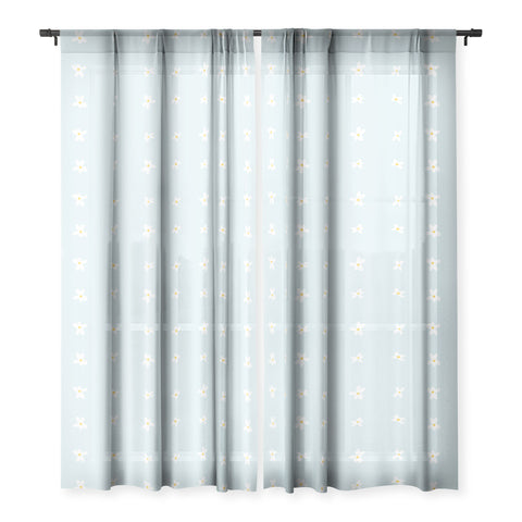 The Optimist Light Blue Daisies Sheer Non Repeat