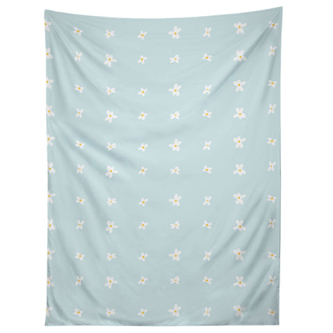 The Optimist Light Blue Daisies Tapestry