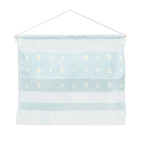The Optimist Light Blue Daisies Wall Hanging Landscape