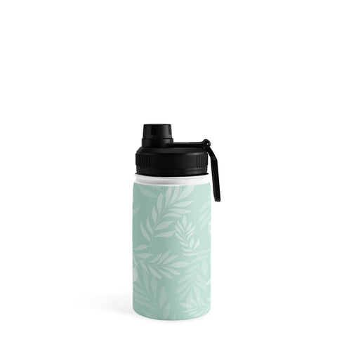 The Optimist Light Green Leaves Water Bottle