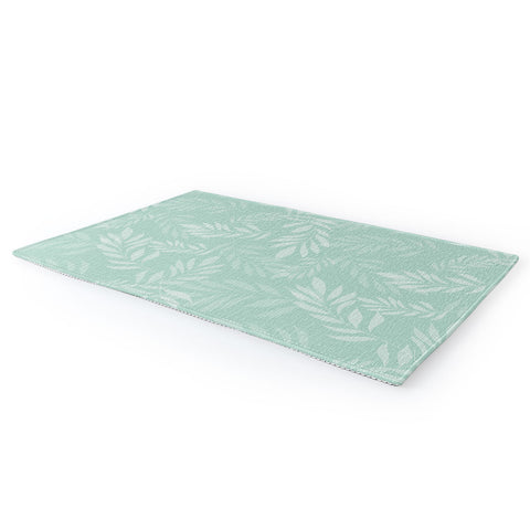 The Optimist Light Green Leaves Area Rug