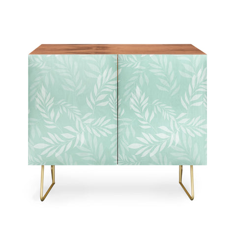 The Optimist Light Green Leaves Credenza