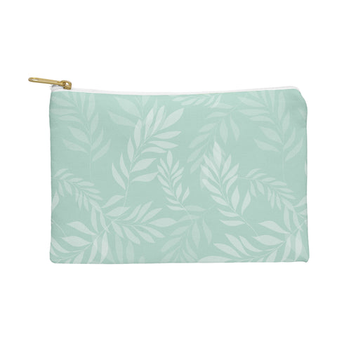 The Optimist Light Green Leaves Pouch