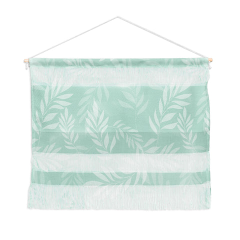 The Optimist Light Green Leaves Wall Hanging Landscape