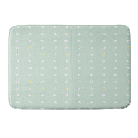 The Optimist Little Daisies In a Row Memory Foam Bath Mat