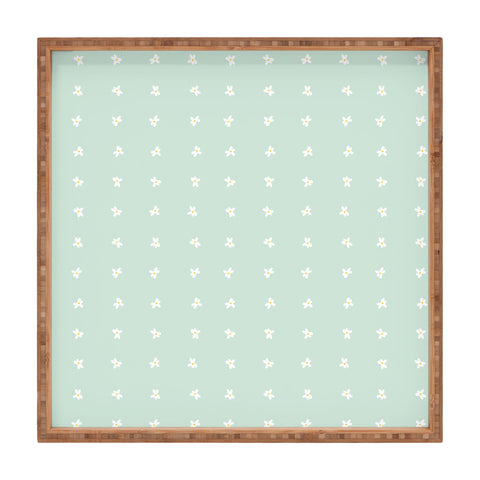 The Optimist Little Daisies In a Row Square Tray