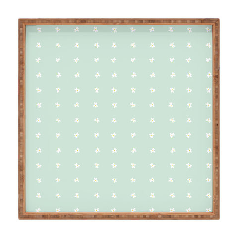 The Optimist Little Daisies In a Row Square Tray