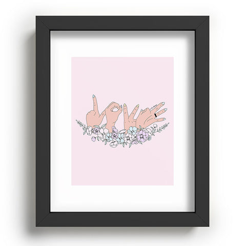 The Optimist Love is LOVE Recessed Framing Rectangle